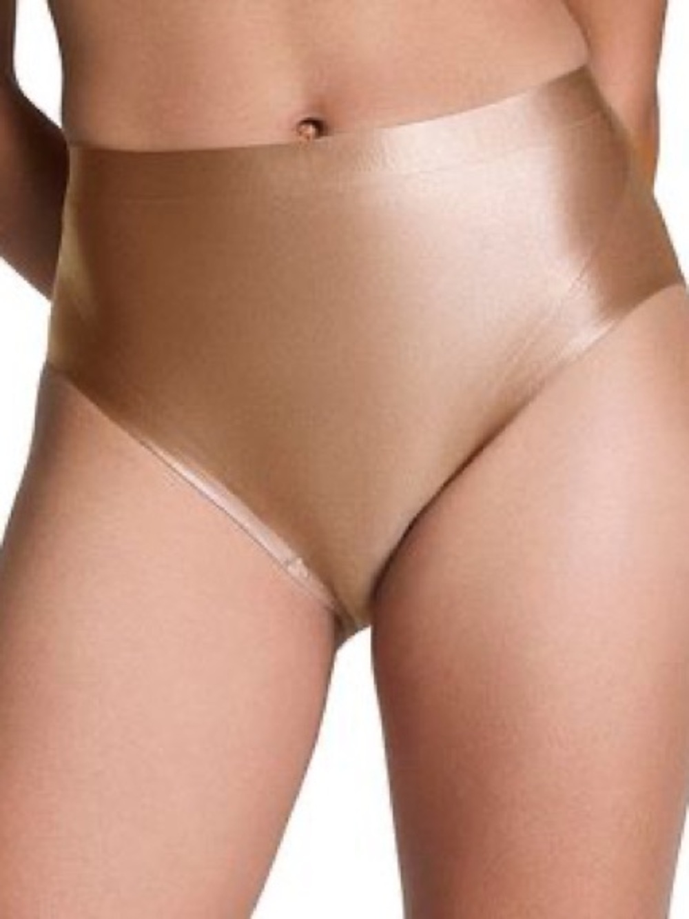 SPANX High-Waist Seamless Brief Cafe Au Lait Shimmer